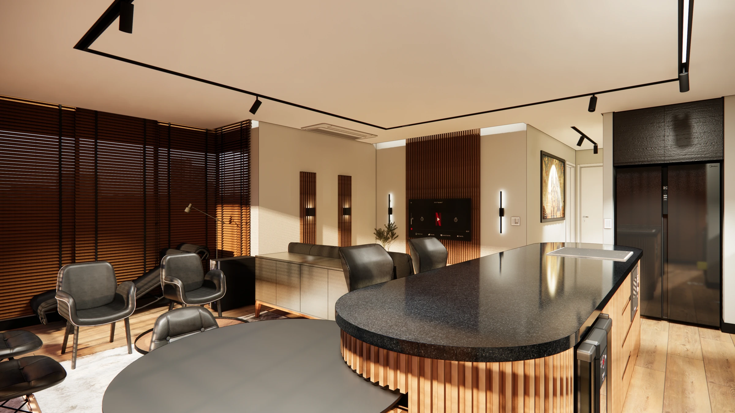 Perspectiva do Apartamento no Brooklin